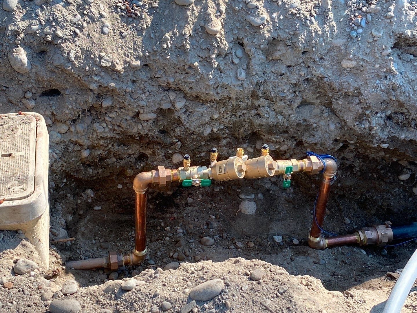 New water line valves for new homes